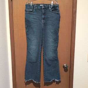 Good American Straight Leg Blue Jeans
